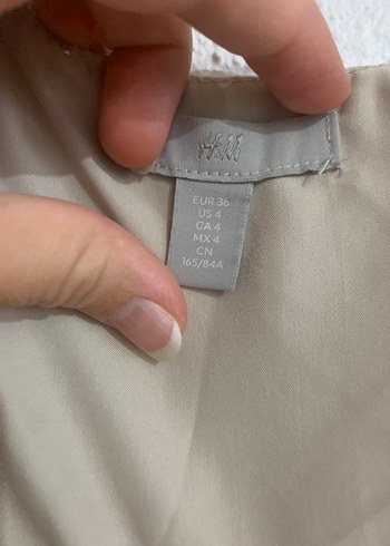 36 Beden Bej Kemerli Kolsuz Uzun Tulum