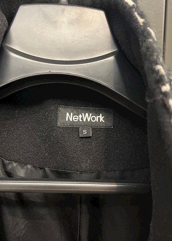 Desenli Midi Kadın Siyah Ceket - Görsel 2