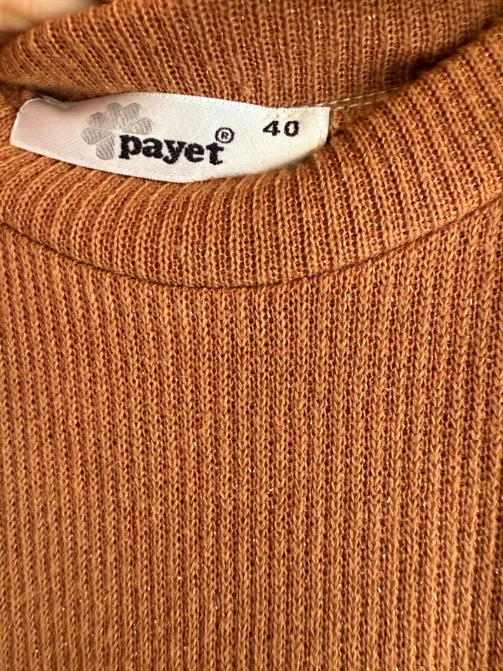 Pamuklu Kahverengi Salaş Uzun Elbise - Görsel 4