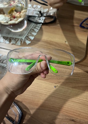 Şeffaf ve Renkli iş gözlüğü koruyucu gözlük - Görsel 4