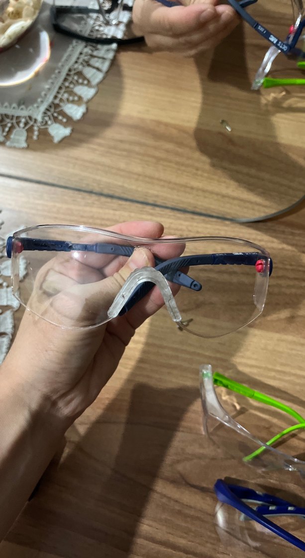 Şeffaf ve Renkli iş gözlüğü koruyucu gözlük - Görsel 3