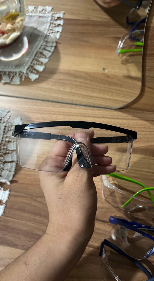 Şeffaf ve Renkli iş gözlüğü koruyucu gözlük - Görsel 2