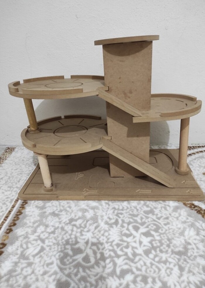 Ahşap otopark oyuncak  - Görsel 2