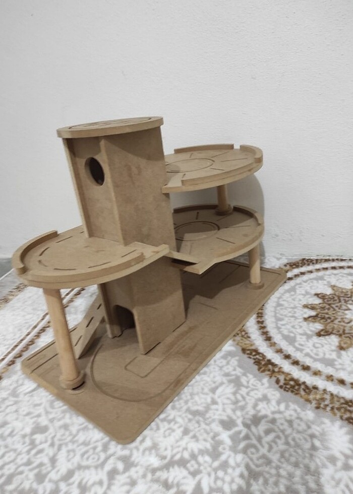 Ahşap otopark oyuncak  - Görsel 3
