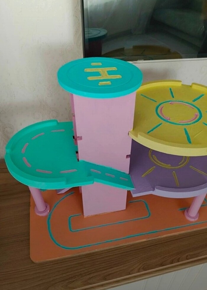 Ahşap otopark oyuncak  - Görsel 4