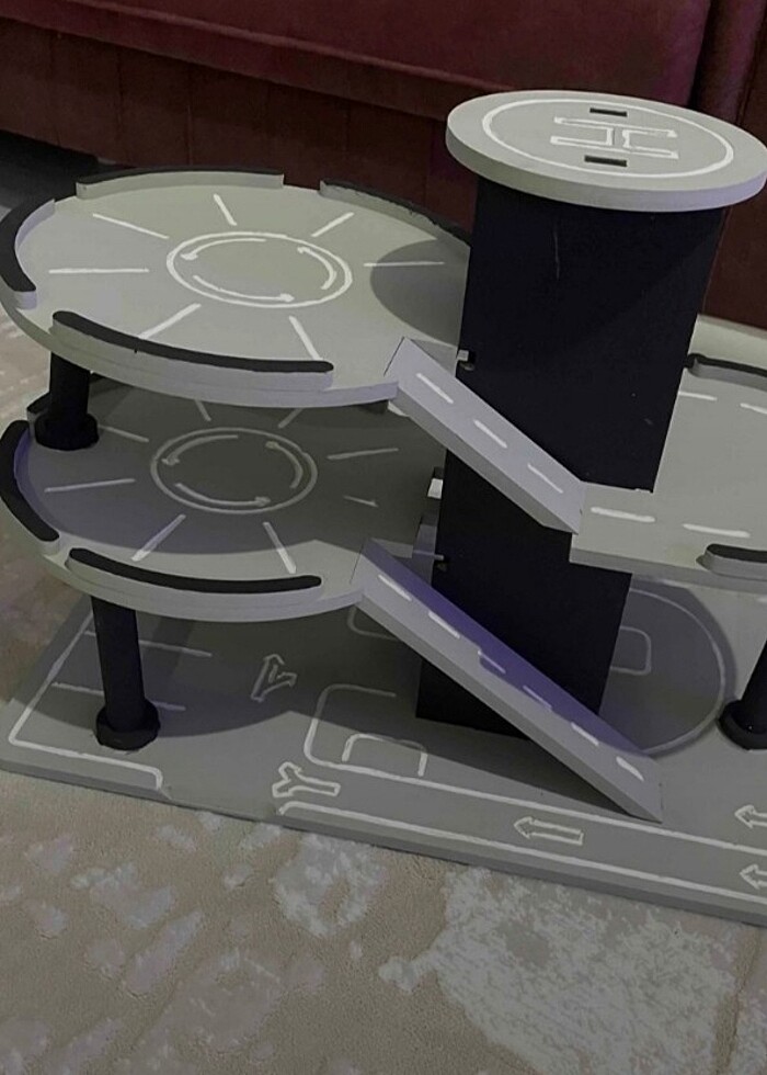 Ahşap otopark oyuncak  - Görsel 5