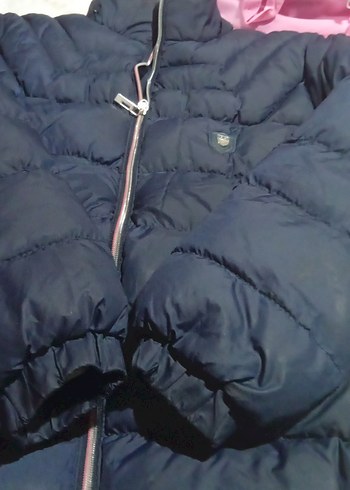 Parlak Mavi Fermuarlı erkek çocuk Kışlık Mont - Görsel 3