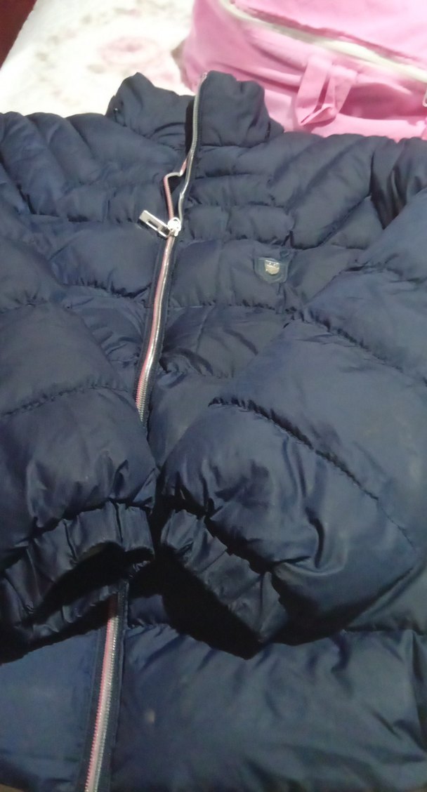 Parlak Mavi Fermuarlı erkek çocuk Kışlık Mont - Görsel 3