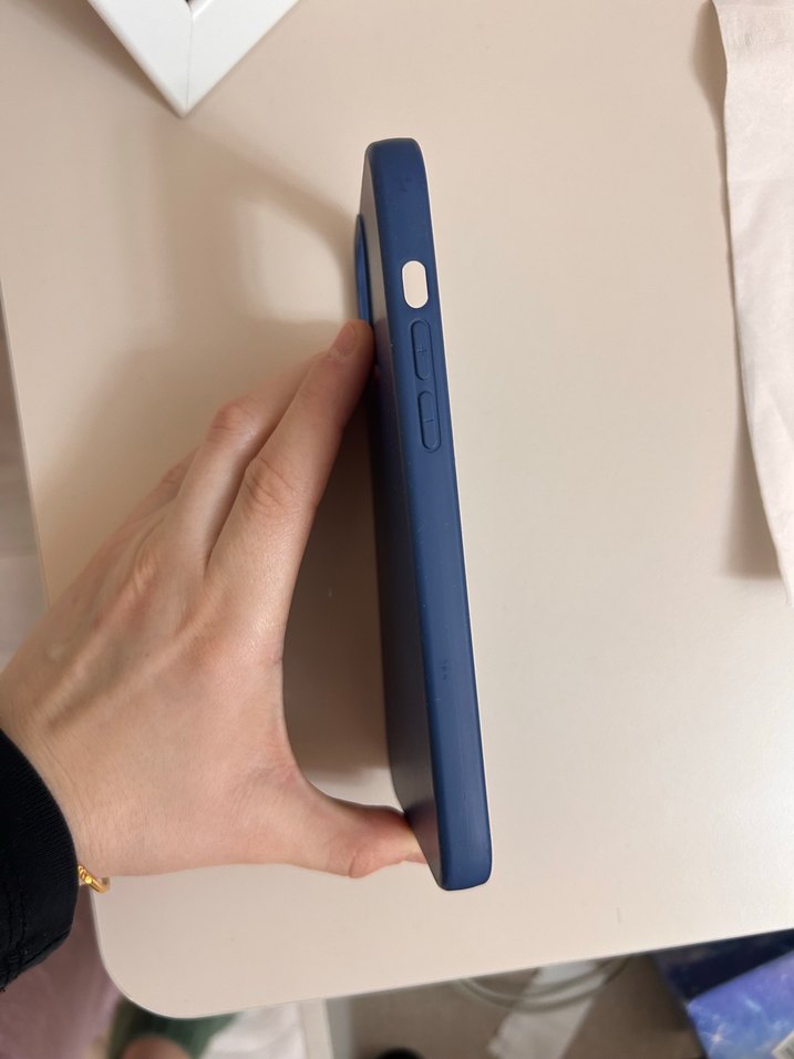 Lacivert Telefon Kılıfı İphone 13 pro max - Görsel 3