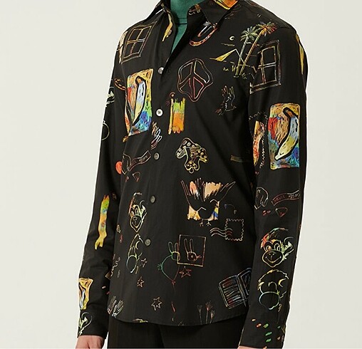 Etiketli Paul Smith M beden gömlek