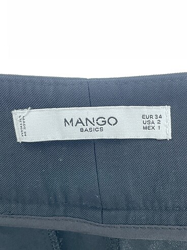 34 Beden siyah Renk Mango Düz Kesim %70 İndirimli.