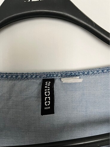 42 Beden mavi Renk H&M kot elbise