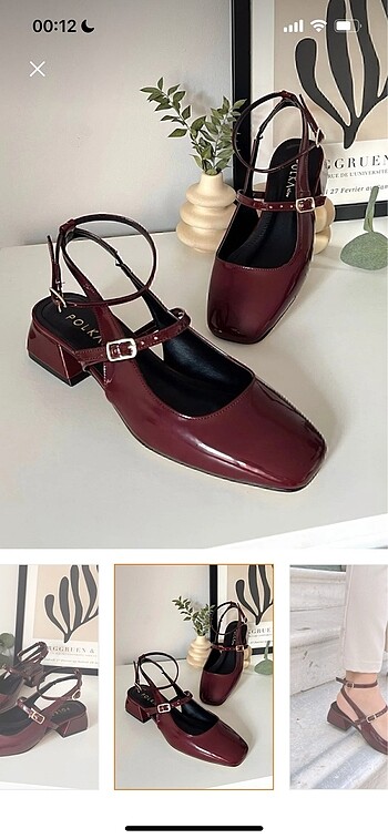 Trendyol & Milla Bordo topuklu ayakkabı