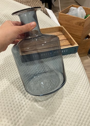 Mavi gri IKEA Şeffaf Cam Vazo