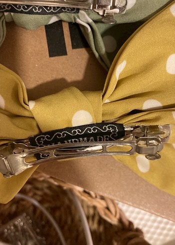 2ADET  BÜYÜK Puantiye Desenli Retro Fiyonk Saç Aksesuarı - Görsel 2