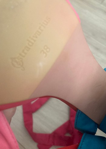 Bohem Çok Renkli Blok Topuklu Stradivarius markaAyakkabı 38 - Görsel 5