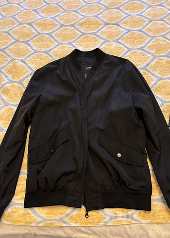 Pull and Bear Siyah Bomber Ceket