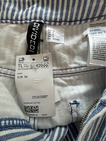 s Beden H&M çizgili pantolon