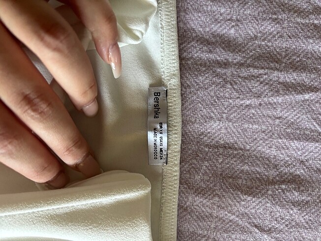 xs Beden beyaz Renk bershka crop