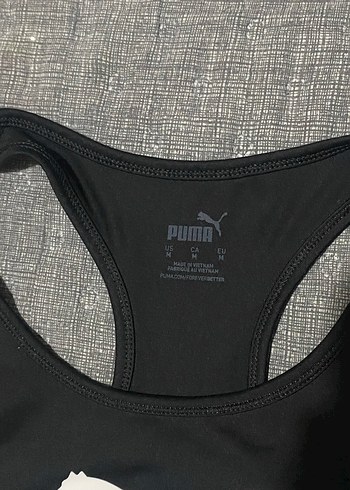 m Beden Puma Siyah Baskılı Spor Sütyeni