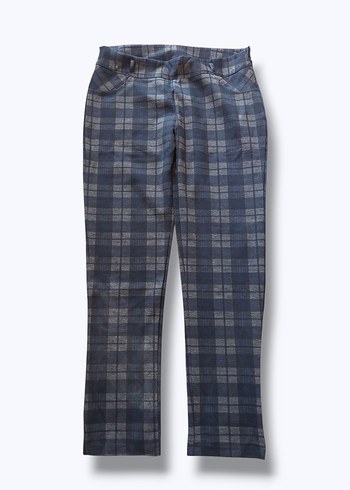 Kadın Gri Kemer Detaylı Denim Pantolon