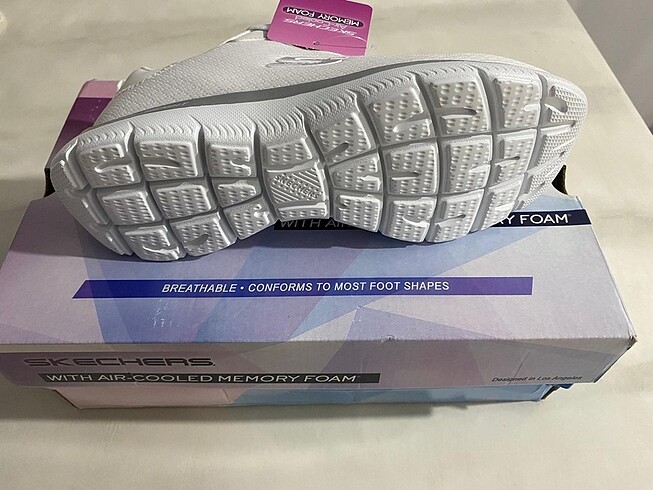 36 Beden beyaz Renk Skechers Kadın Beyaz Spor Ayakkabı Summits 88888316TK WSL