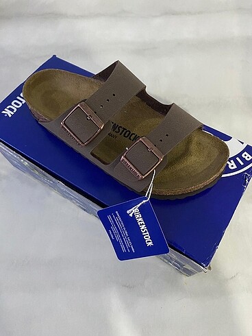 Birkenstock Birkenstock Arizona Çift Bantlı BF NU Terlik 151183 Kahve