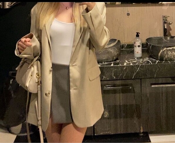 Bershka BERSHKA bej blazer