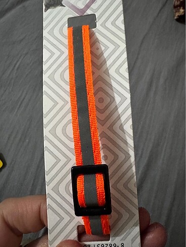 Turuncu çizgili kedi köpek tasma - Görsel 3