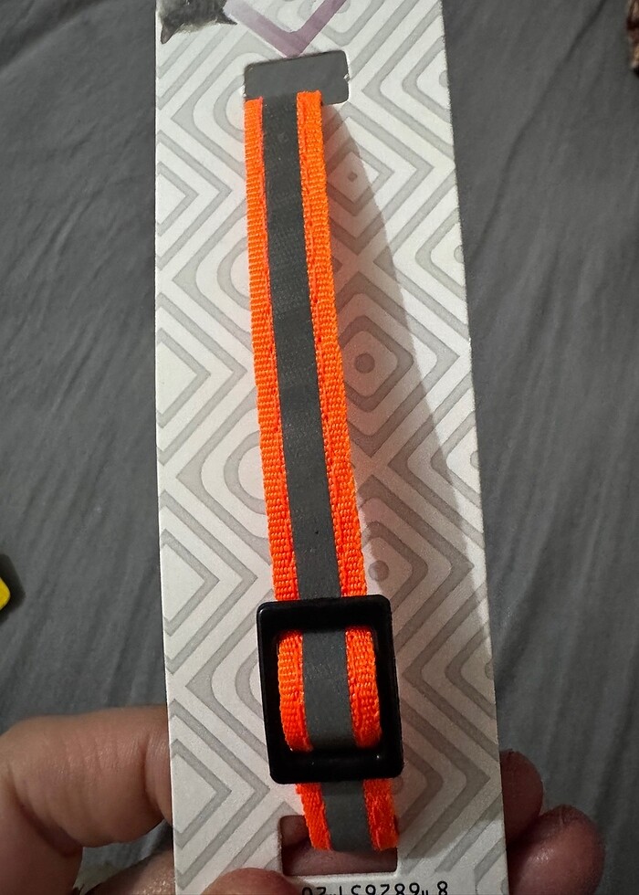 Turuncu çizgili kedi köpek tasma - Görsel 3