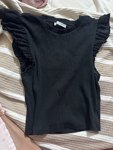 ZARA KOLLARI PİLELİ BLUZ