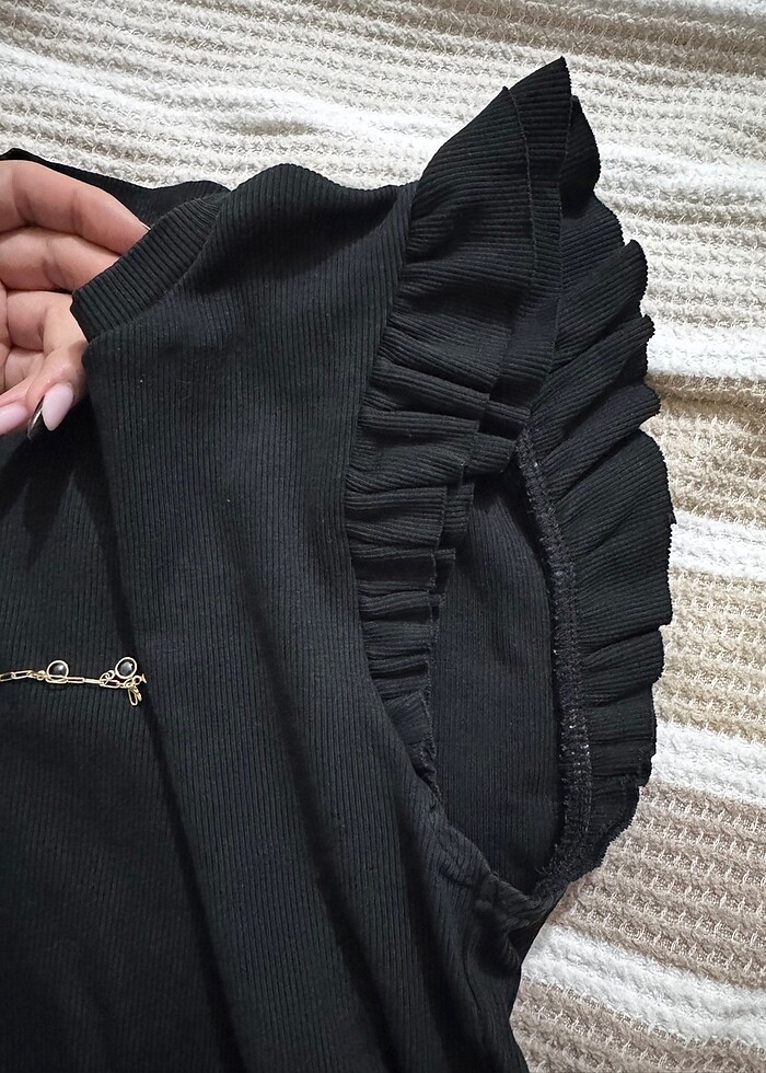 ZARA KOLLARI PİLELİ BLUZ - Görsel 3