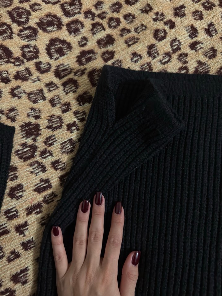 Siyah Kadın Triko Kazak - Görsel 2