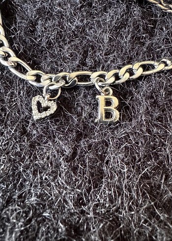 Zincir Detaylı Gümüş Renk Bileklik - Görsel 5