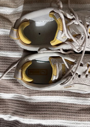 PUMA krem Keten Bağcıklı Kadın Spor Ayakkabı - Görsel 3
