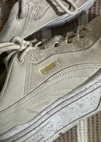 PUMA krem Keten Bağcıklı Kadın Spor Ayakkabı - Görsel 9