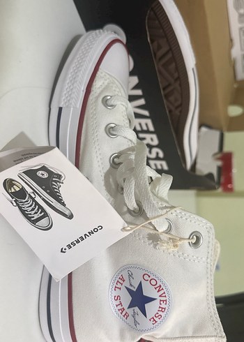 orijinal beyaz kadın için converse ayakkabı - Görsel 4