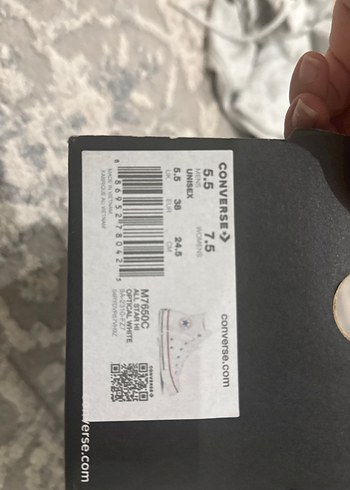 orijinal beyaz kadın için converse ayakkabı - Görsel 7