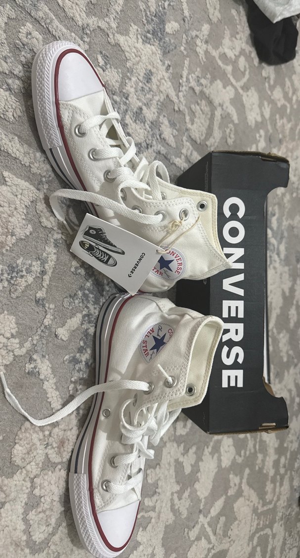 orijinal beyaz kadın için converse ayakkabı - Görsel 3