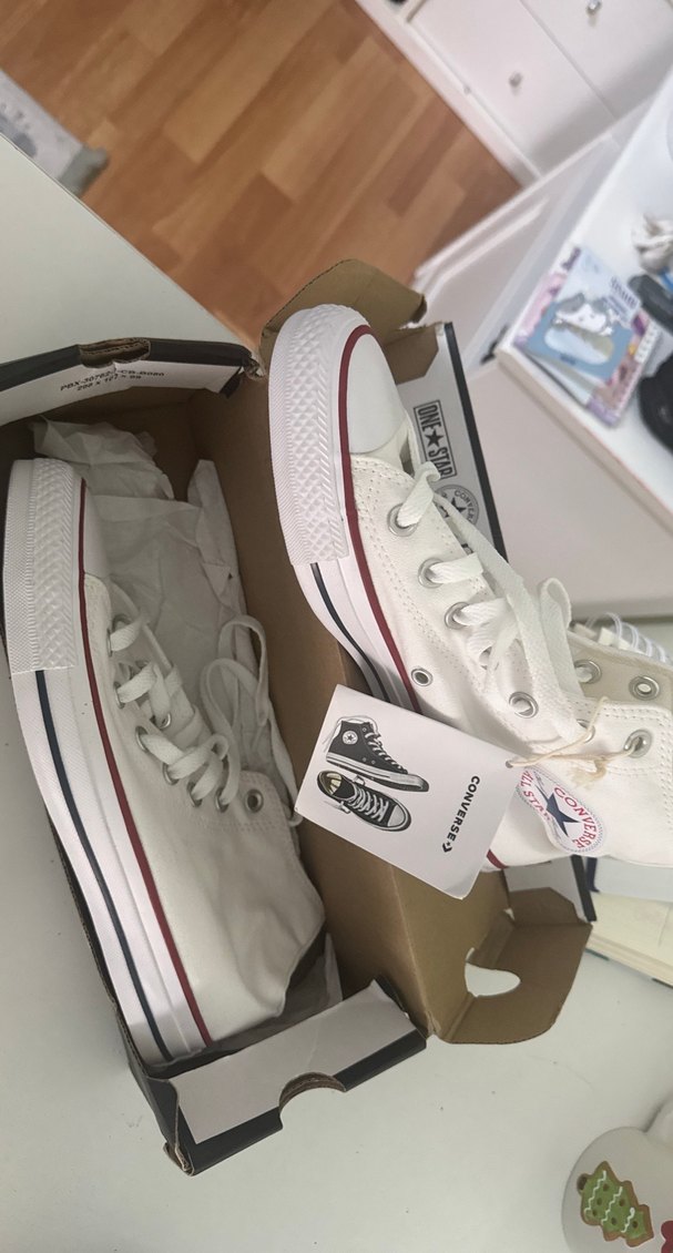 orijinal beyaz kadın için converse ayakkabı - Görsel 2