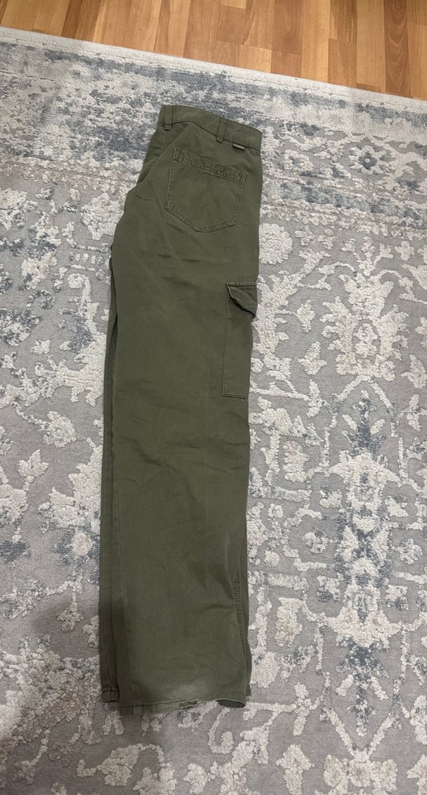 baggy kargo pantalon yeşil - Görsel 2