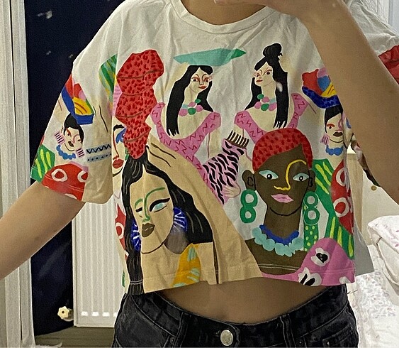 Diğer kisa mini tisort -crop