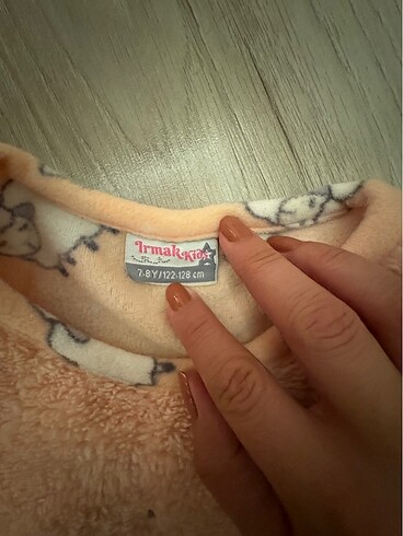 7 Yaş Beden ten rengi Renk Polar Pijama Takımı