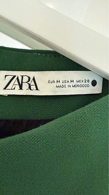 m Beden yeşil Renk Zara elbise