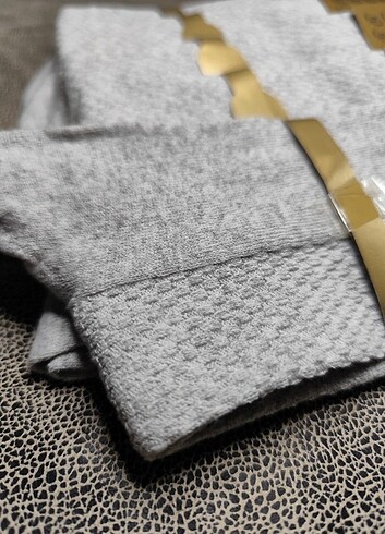 Uzun Erkek Çorap 6'lı Gri Pamuk - Görsel 2