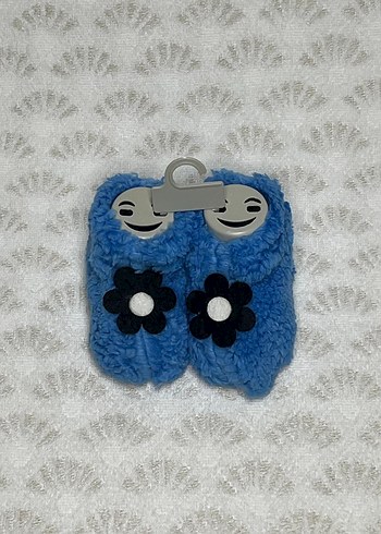 Nakışlı Kürk Detaylı Mavi Bebek Peluş - Görsel 3