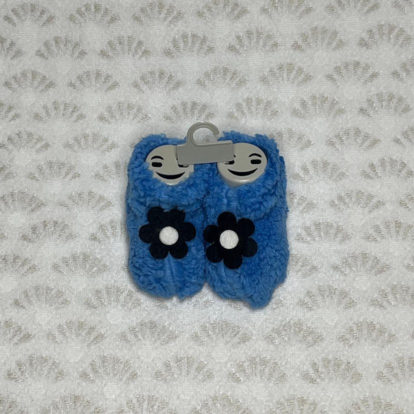 Nakışlı Kürk Detaylı Mavi Bebek Peluş - Görsel 3