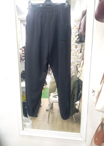 3 iplik Siyah Rahat Kesim unixes 3XL Eşofman Altı - Görsel 2