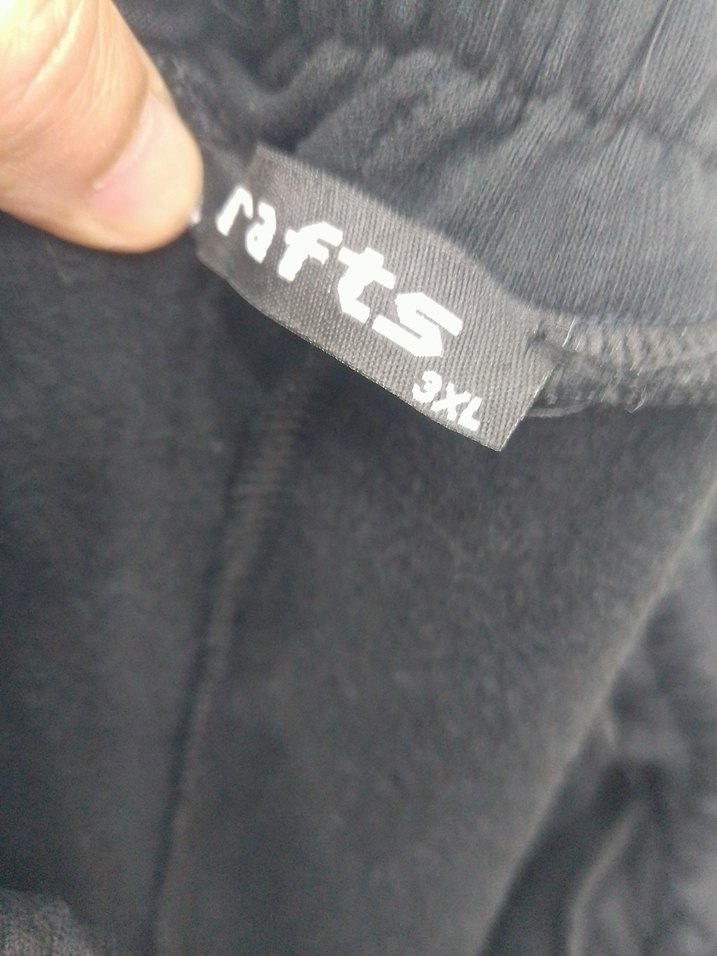 3 iplik Siyah Rahat Kesim unixes 3XL Eşofman Altı - Görsel 3