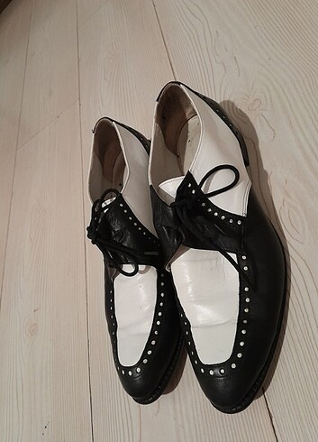Fiyat cok dustu! Ikinci el, Otto,43,Bay ayakkabi, siyah beyaz ta - Görsel 2